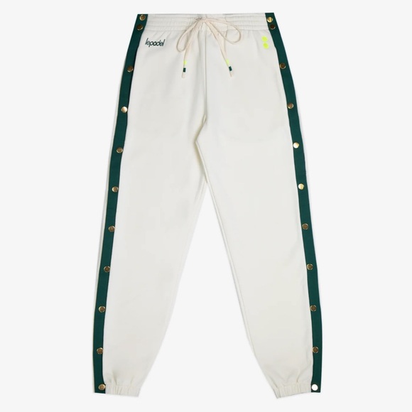 LEPADEL TEAR AWAY TRACK PANTS OFF WHITE - M